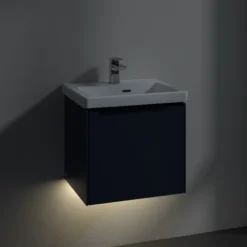 V&b subway 3.0 servantskap 47x42 cashmere grey m/lys håndtak i volcano black
