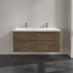 V&b subway 3.0 servantskap 127x57 f/dobbel servant arizona oak håndtak i krom