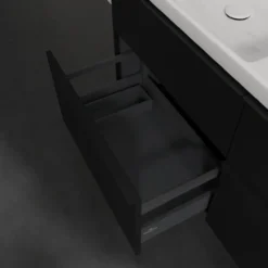 V&b subway 3.0 servantskap 127x57 f/dobbel servant arizona oak m/lys håndtak i volcano black