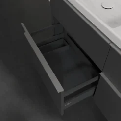 V&b subway 3.0 servantskap 127x57 f/dobbel servant graphite håndtak i krom