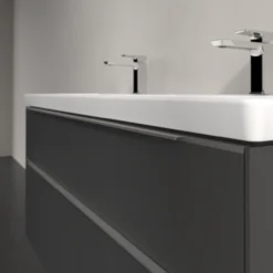 V&b subway 3.0 servantskap 127x57 f/dobbel servant graphite håndtak i krom