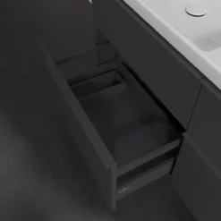V&b subway 3.0 servantskap 127x57 f/dobbel servant graphite håndtak i møbelets farge