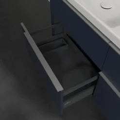 V&b subway 3.0 servantskap 127x57 f/dobbel servant marine blue håndtak i krom