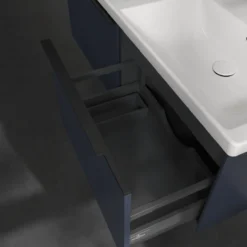 V&b subway 3.0 servantskap 127x42 f/dobbel servant marine blue håndtak i volcano black