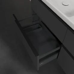 V&b subway 3.0 servantskap 127x57 f/dobbel servant marine blue m/lys håndtak i volcano black