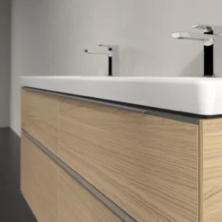 V&b subway 3.0 servantskap 127x57 f/dobbel servant nordic oak håndtak i krom