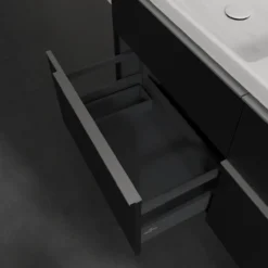 V&b subway 3.0 servantskap 127x57 f/dobbel servant nordic oak m/lys håndtak i krom