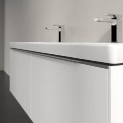 V&b subway 3.0 servantskap 127x42 f/dobbel servant pure white håndtak i krom