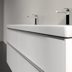 V&b subway 3.0 servantskap 127x57 f/dobbel servant pure white håndtak i krom