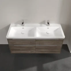 V&b subway 3.0 servantskap 127x57 f/dobbel servant stone oak håndtak i krom