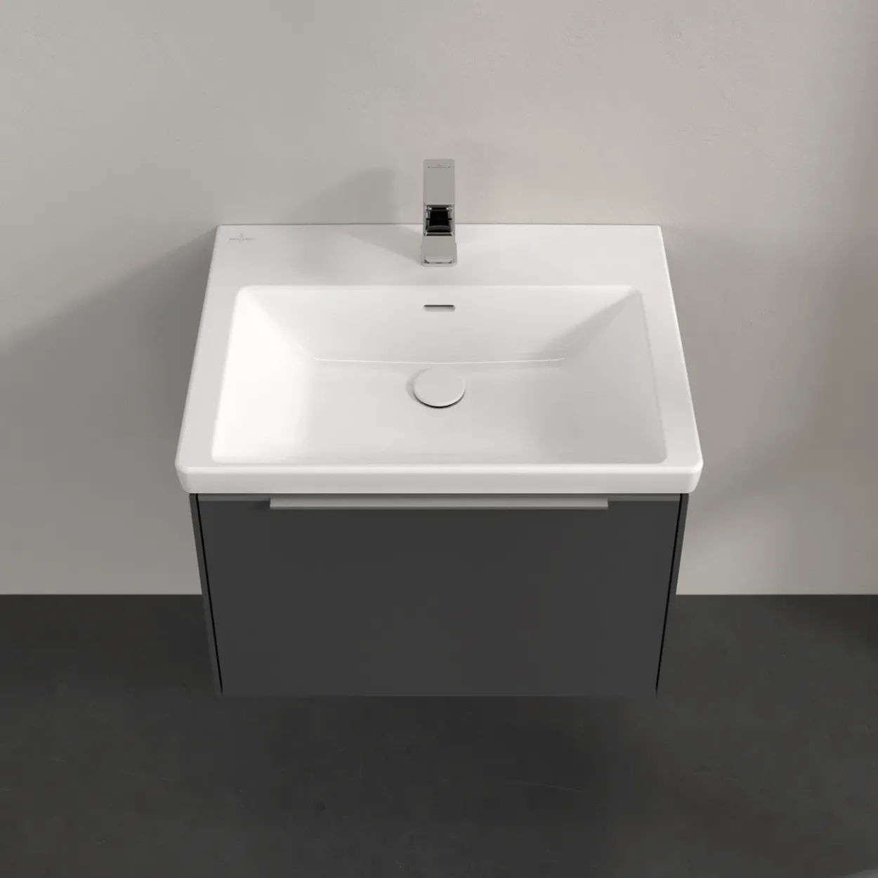 V&b subway 3.0 servantskap 66x42 graphite håndtak i krom