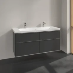 V&b subway 3.0 servantskap 127x57 graphite håndtak i krom
