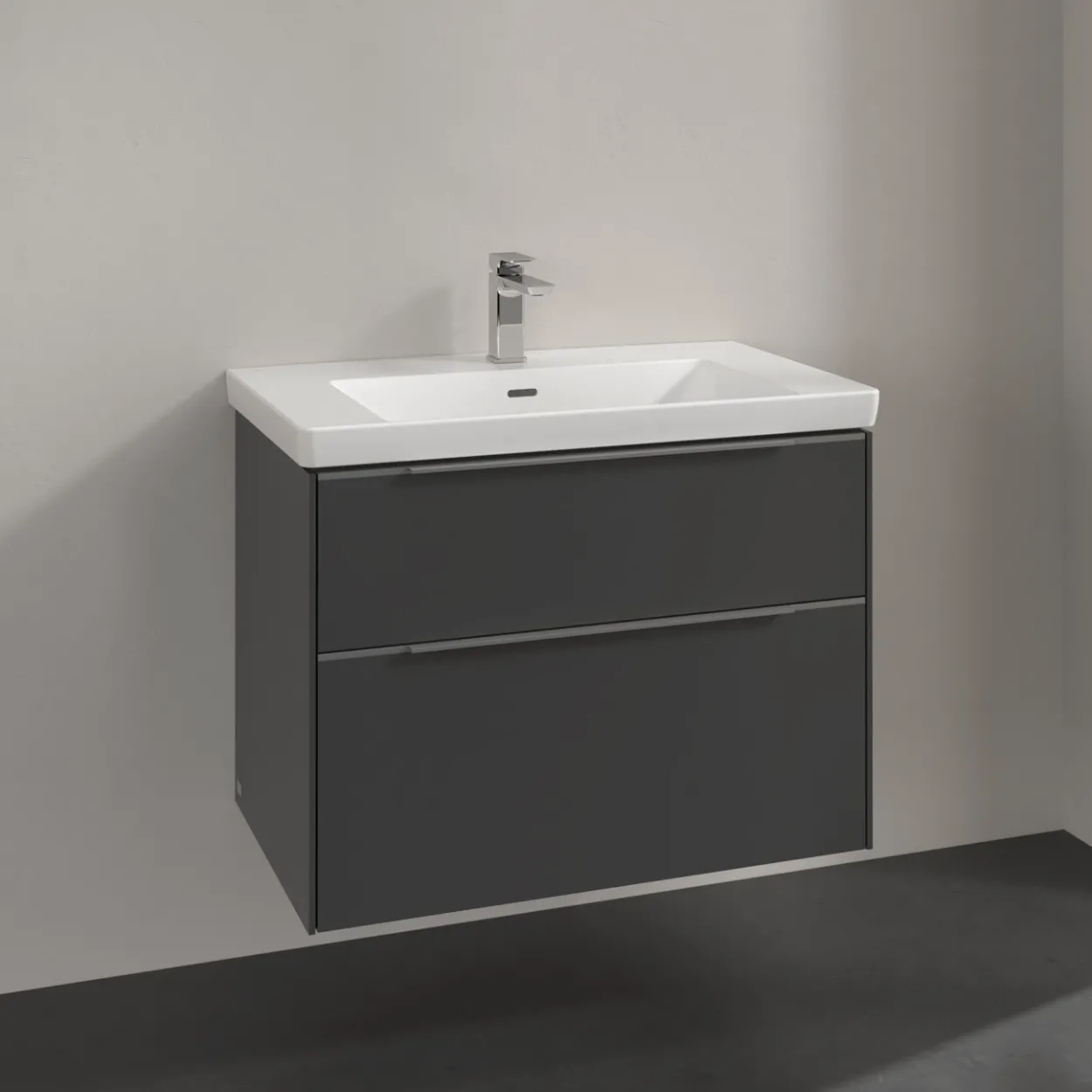 V&b subway 3.0 servantskap 77x57 graphite håndtak i krom