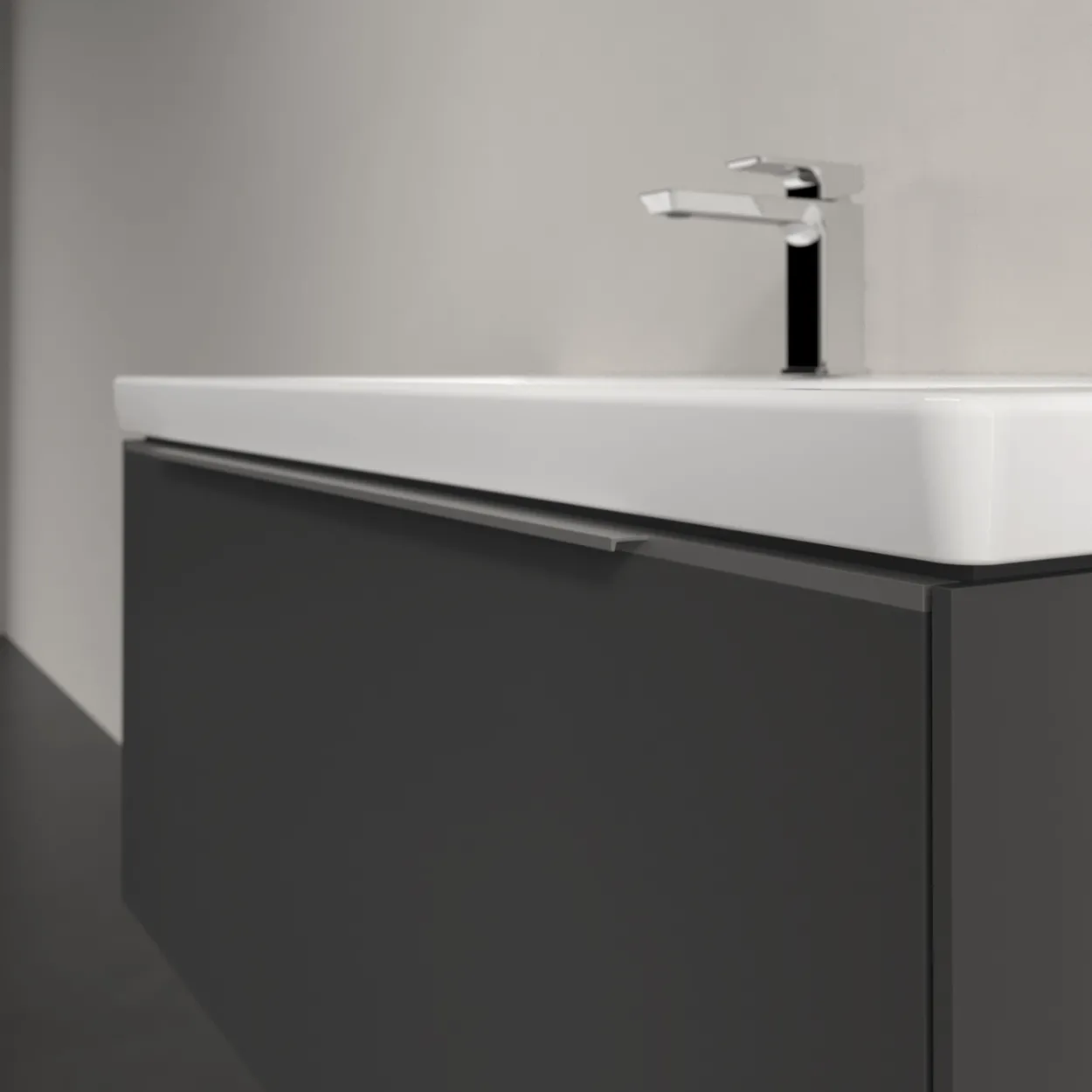 V&b subway 3.0 servantskap 97x42 graphite håndtak i krom