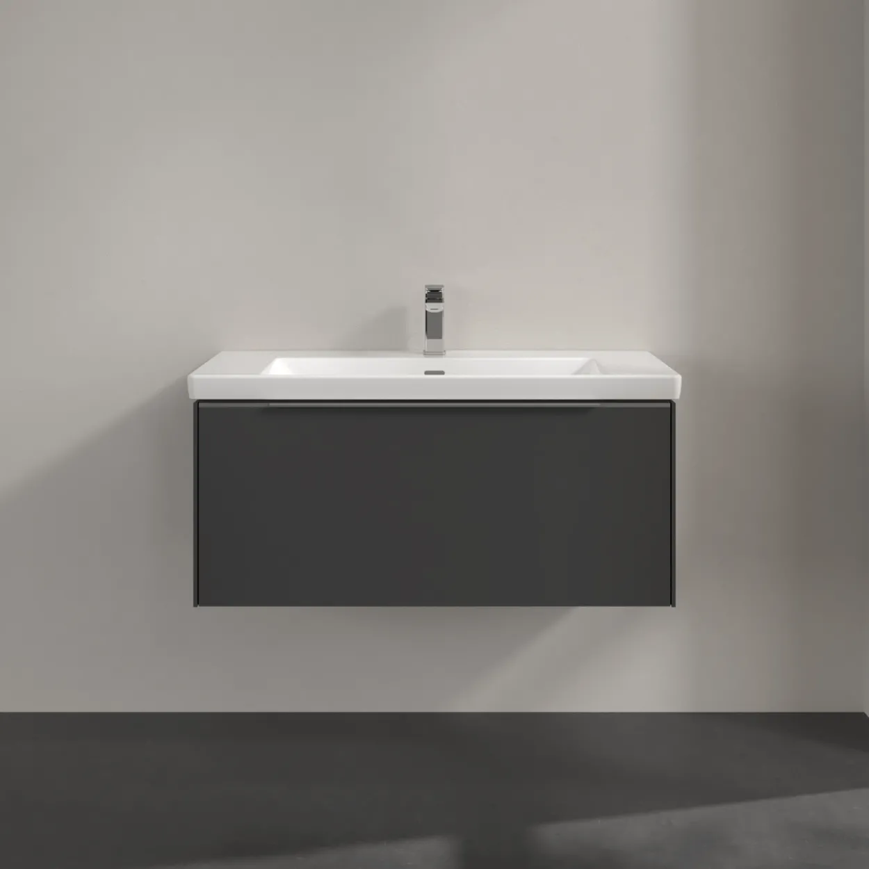 V&b subway 3.0 servantskap 97x42 graphite håndtak i krom