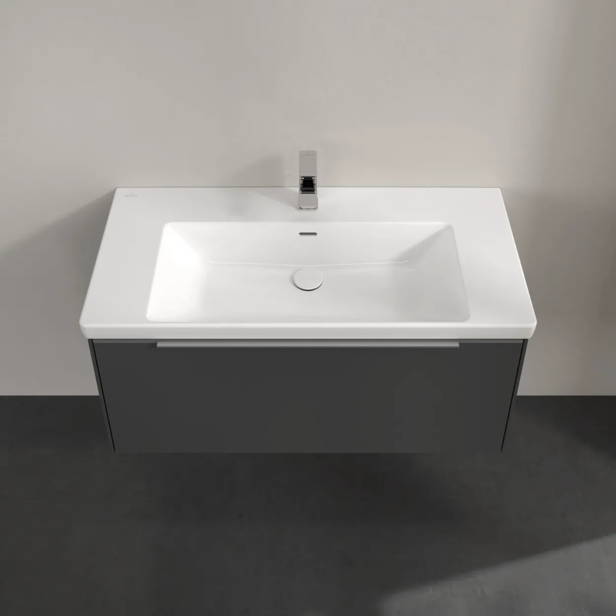 V&b subway 3.0 servantskap 97x42 graphite håndtak i krom