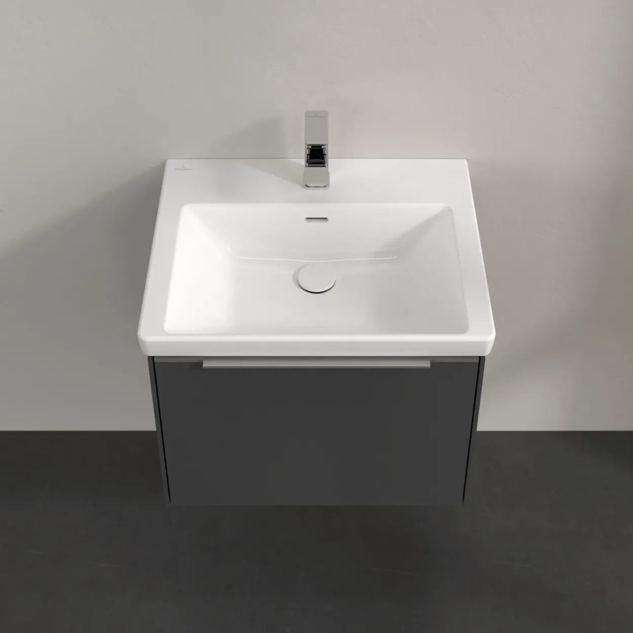 V&b subway 3.0 servantskap 57x42 graphite håndtak i krom