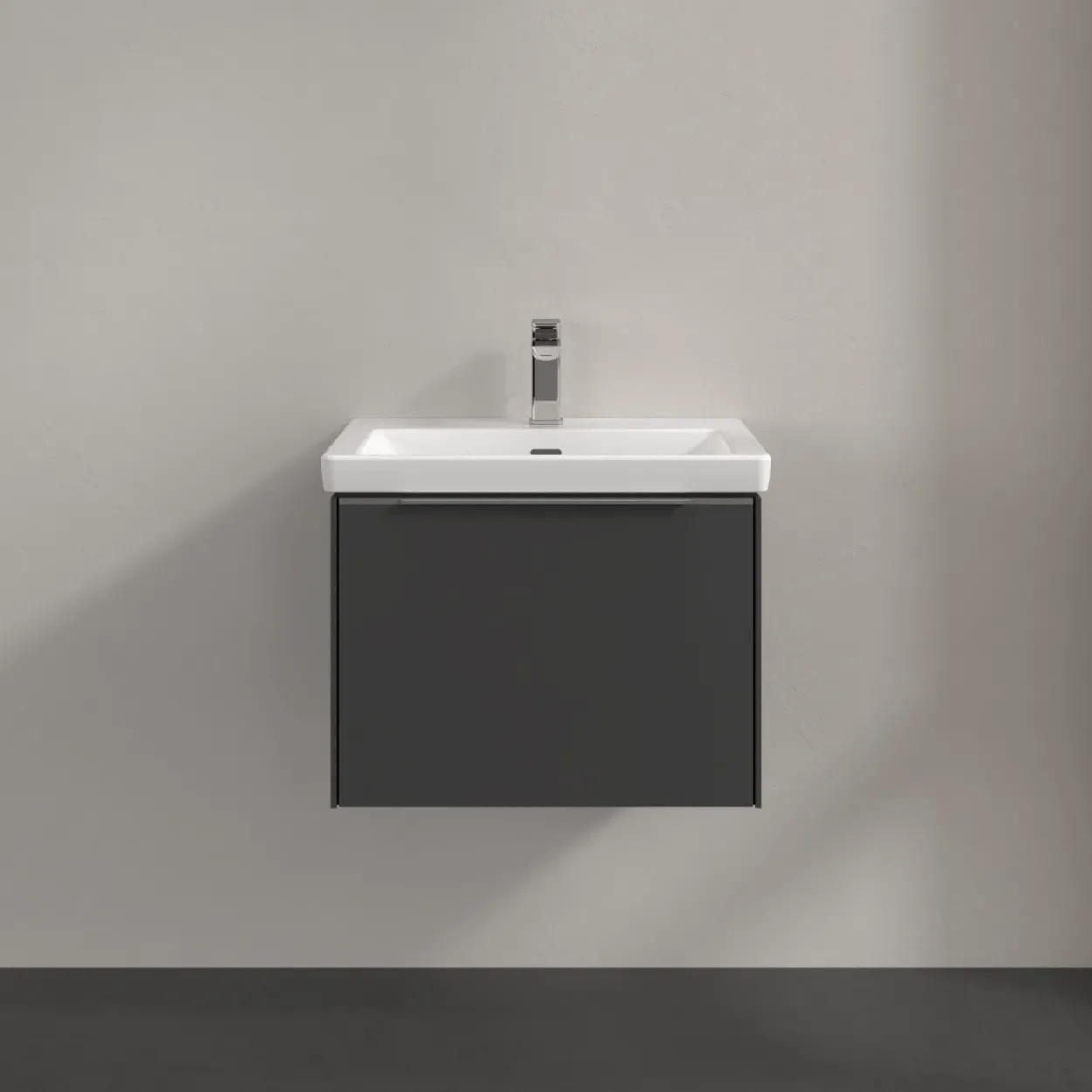 V&b subway 3.0 servantskap 57x42 graphite håndtak i krom