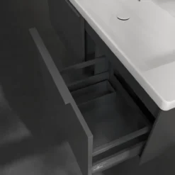 V&b subway 3.0 servantskap 127x42 graphite håndtak i møbelets farge
