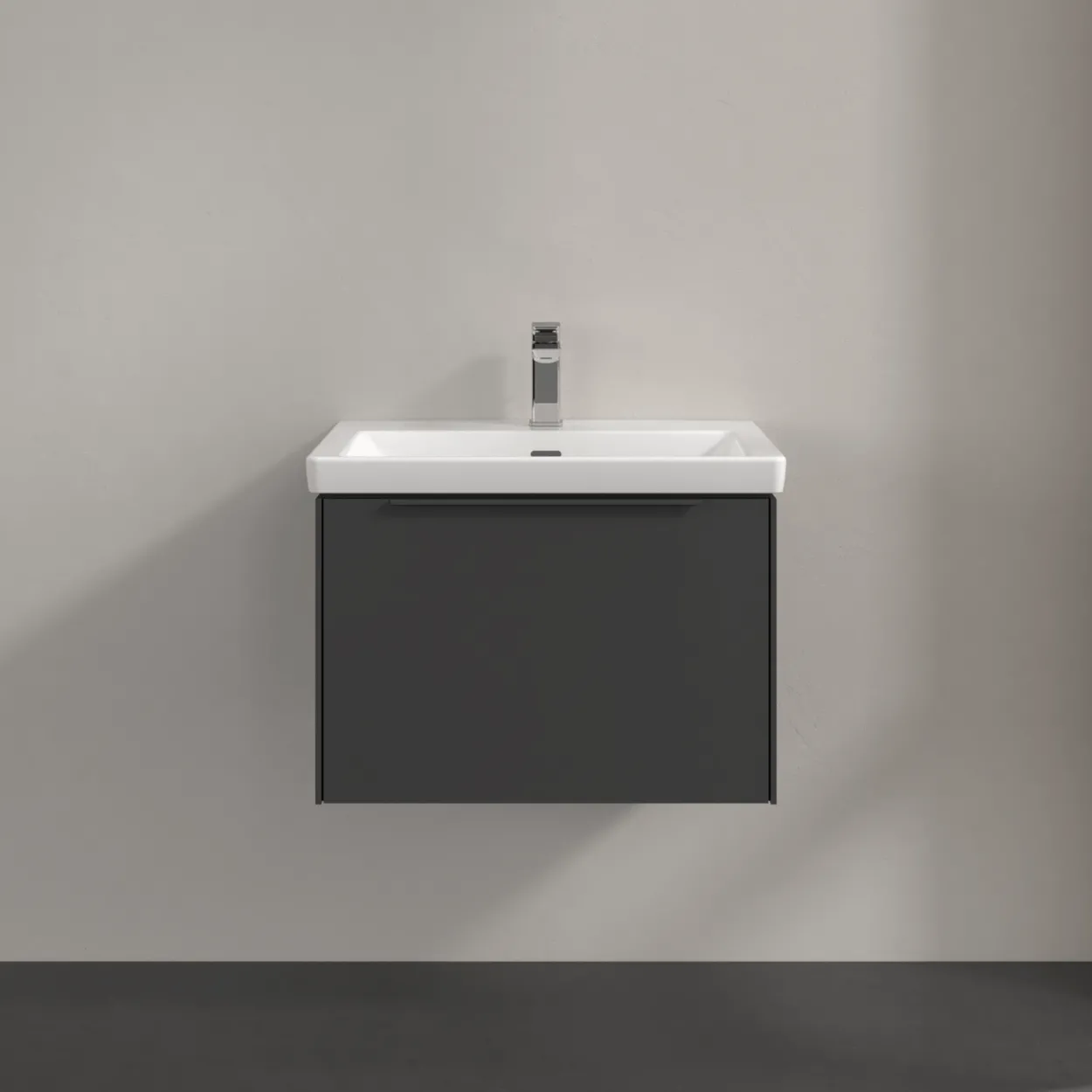 V&b subway 3.0 servantskap 66x42 graphite håndtak i møbelets farge