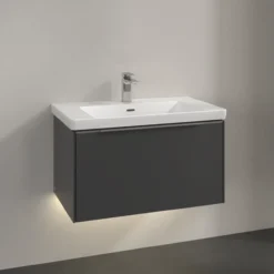 V&b subway 3.0 servantskap 77x42 graphite m/lys håndtak i krom