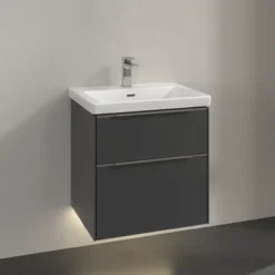 V&b subway 3.0 servantskap 57x47 graphite m/lys håndtak i krom