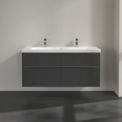 V&b subway 3.0 servantskap 127x57 graphite m/lys håndtak i krom
