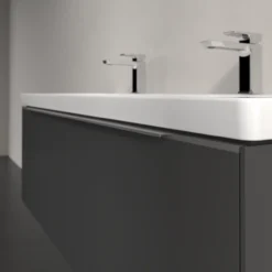 V&b subway 3.0 servantskap 127x42 graphite m/lys håndtak i krom