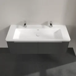 V&b subway 3.0 servantskap 127x42 graphite m/lys håndtak i krom