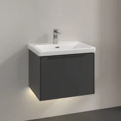 V&b subway 3.0 servantskap 57x42 graphite m/lys håndtak i møbelets farge