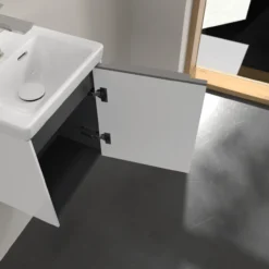 V&b subway 3.0 servantskap 35x42 høyre brilliant white håndtak i krom