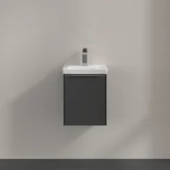 V&b subway 3.0 servantskap 35x42 høyre graphite håndtak i krom