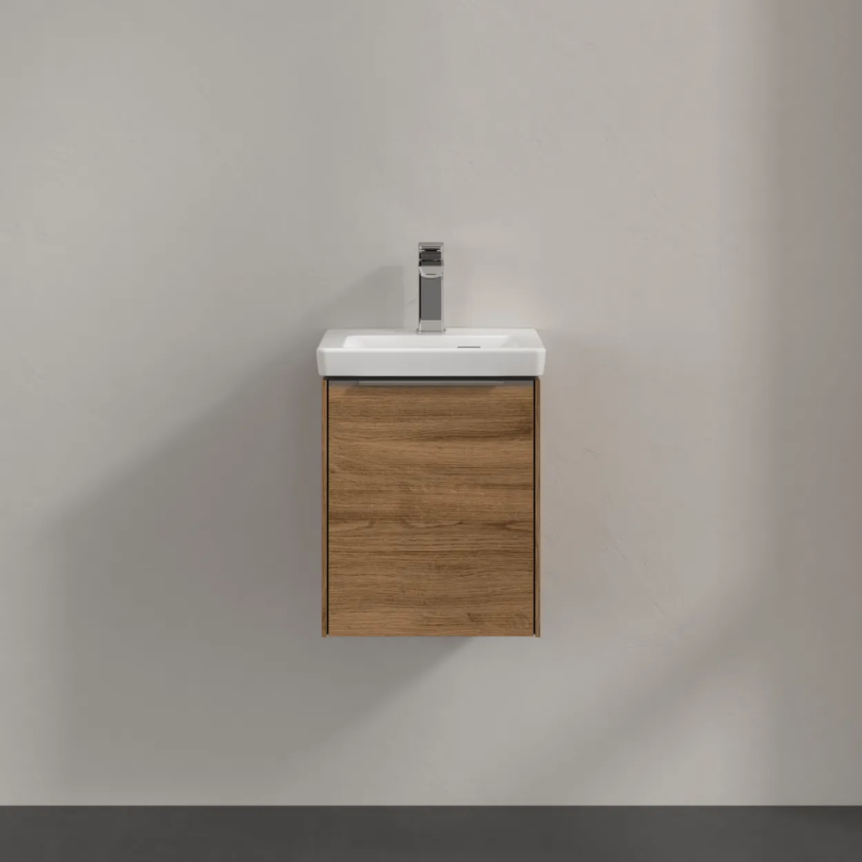 V&b subway 3.0 servantskap 35x42 høyre kansas oak håndtak i krom