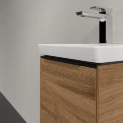 V&b subway 3.0 servantskap 35x42 høyre kansas oak håndtak i volcano black