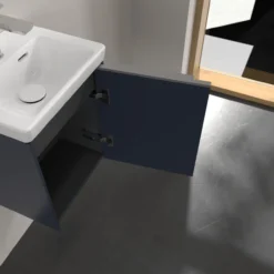 V&b subway 3.0 servantskap 35x42 høyre marine blue håndtak i krom