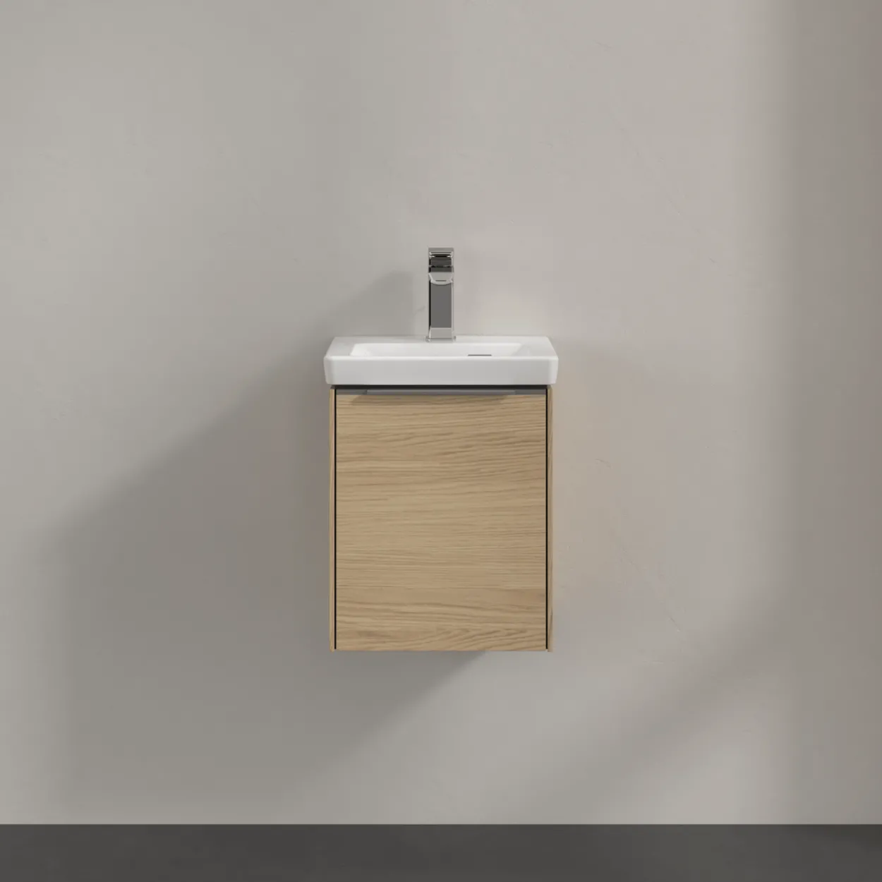 V&b subway 3.0 servantskap 35x42 høyre nordic oak håndtak i krom