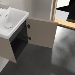 V&b subway 3.0 servantskap 35x42 høyre taupe håndtak i møbelets farge