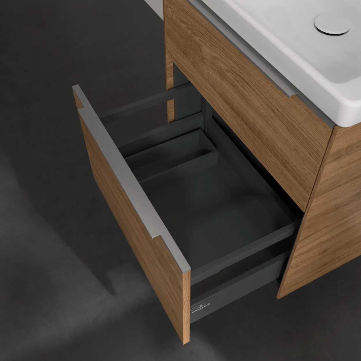 V&b subway 3.0 servantskap 57x47 kansas oak håndtak i krom