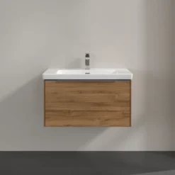 V&b subway 3.0 servantskap 77x42 kansas oak m/lys håndtak i krom