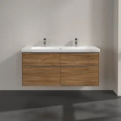 V&b subway 3.0 servantskap 127x57 kansas oak m/lys håndtak i krom