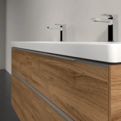 V&b subway 3.0 servantskap 127x57 kansas oak m/lys håndtak i krom
