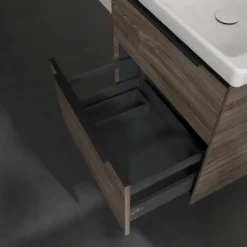 V&b subway 3.0 servantskap 57x47 kansas oak m/lys håndtak i volcano black