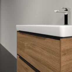V&b subway 3.0 servantskap 57x47 kansas oak m/lys håndtak i volcano black