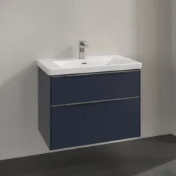 V&b subway 3.0 servantskap 77x57 marine blue håndtak i krom