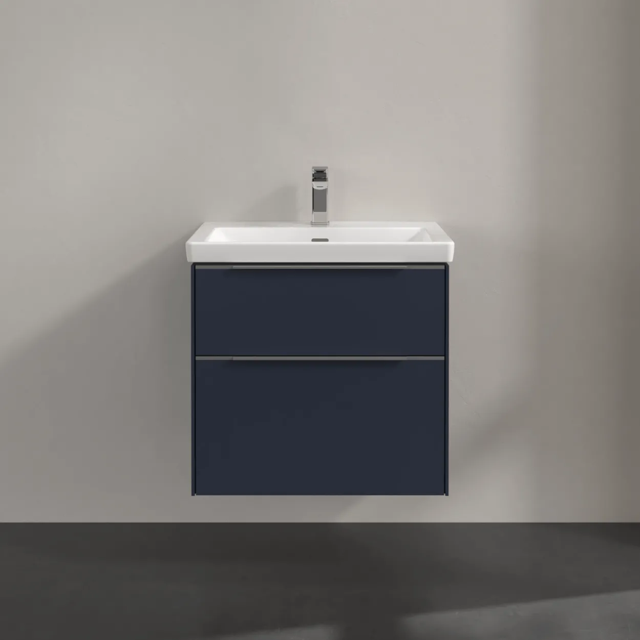 V&b subway 3.0 servantskap 62x57 marine blue håndtak i krom