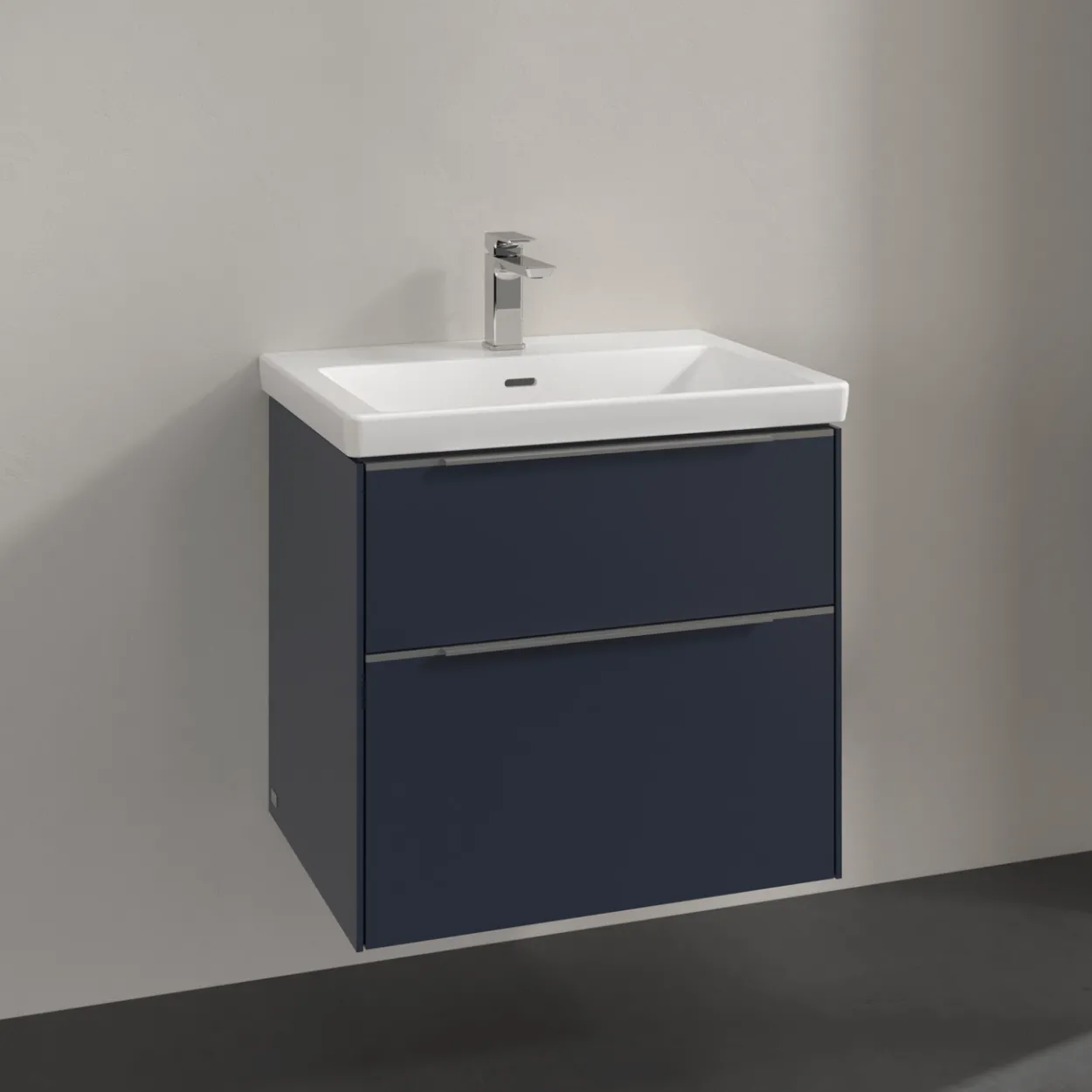 V&b subway 3.0 servantskap 62x57 marine blue håndtak i krom