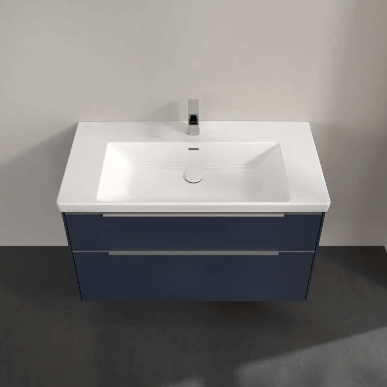 V&b subway 3.0 servantskap 97x57 marine blue håndtak i krom