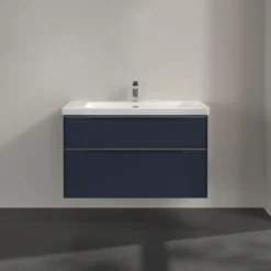 V&b subway 3.0 servantskap 97x57 marine blue håndtak i krom