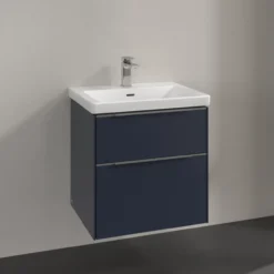 V&b subway 3.0 servantskap 57x47 marine blue håndtak i krom