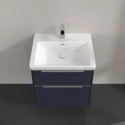V&b subway 3.0 servantskap 57x47 marine blue håndtak i krom